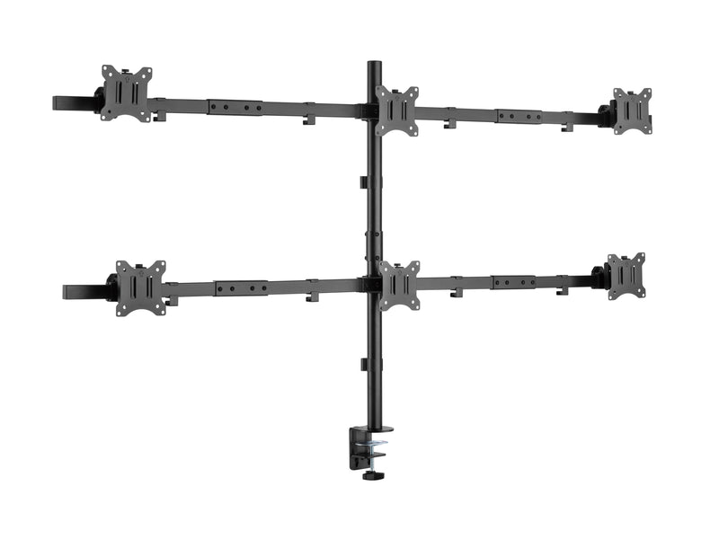 Equip 17"-32" Schwenkbare 6-Monitor-Schreibtischhalterung