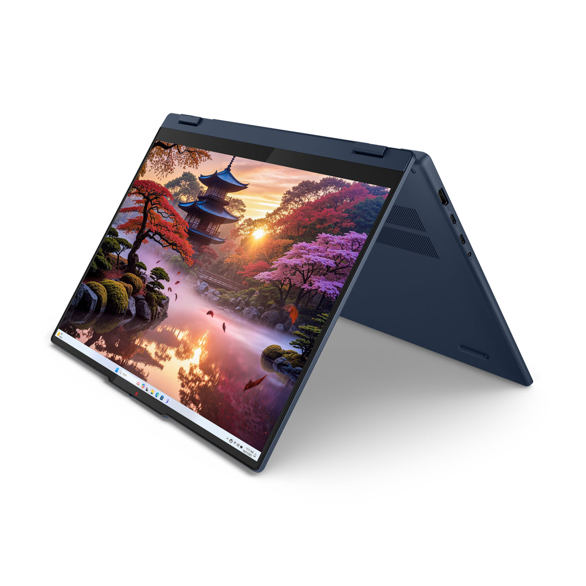 Lenovo IdeaPad 5 2-in-1 16AKP10 Copilot+ PC AMD Ryzen AI 5 340 Hybrid (2-in-1) 40,6 cm (16") Touchscreen WUXGA 16 GB LPDDR5x-SDRAM 512 GB SSD Wi-Fi 7 (802.11be) Windows 11 Home Blau Deutsch