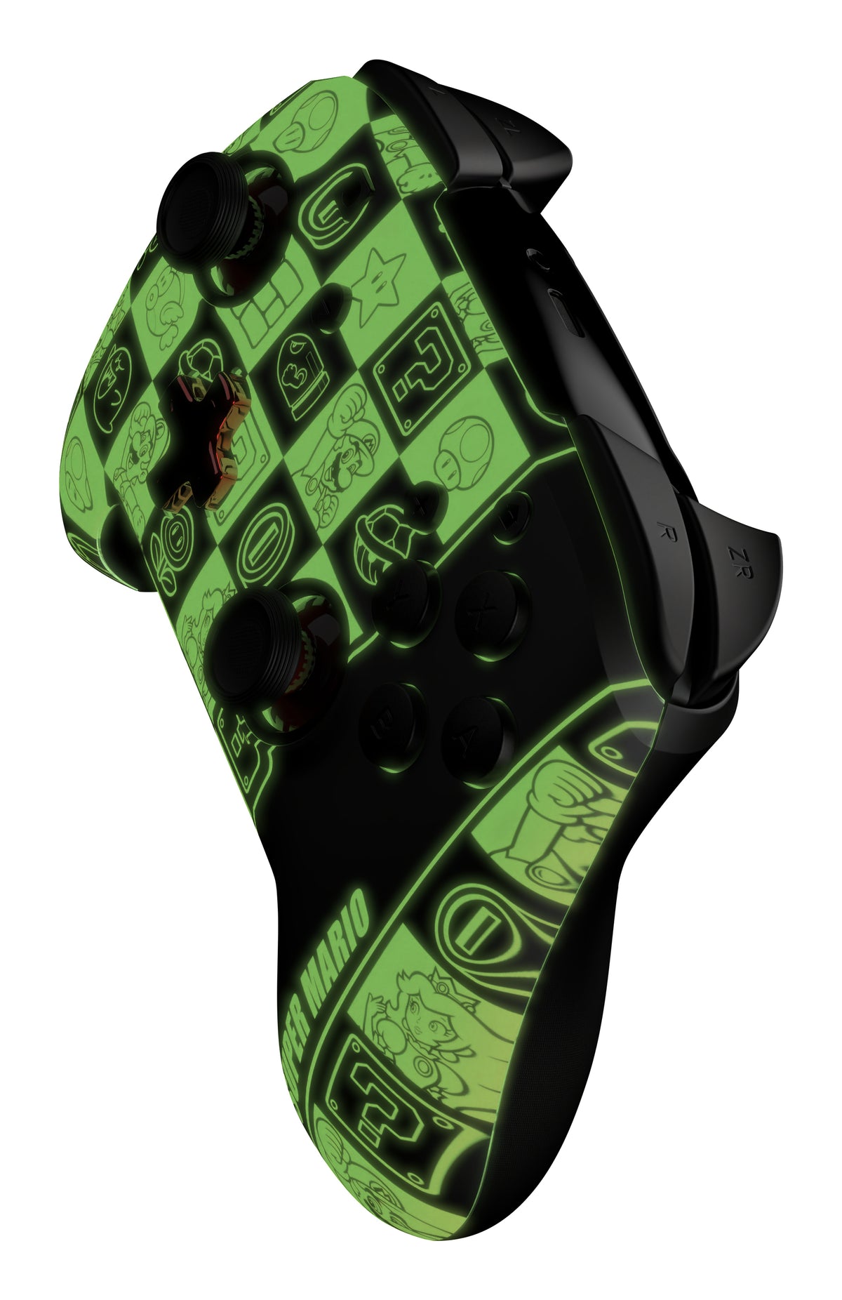 PDP REMATCH GLOW Schwarz, Grün, Rot Gamepad Analog / Digital Nintendo Switch, Nintendo Switch OLED