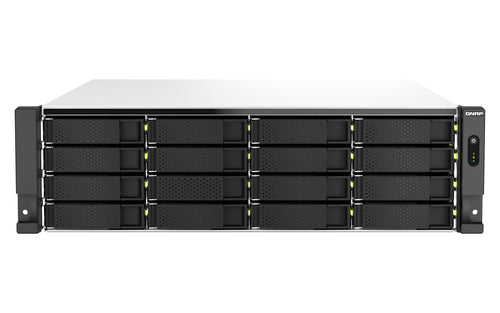 QNAP TS-h2287XU-RP NAS Rack (3U) Intel Xeon E E-2336 32 GB DDR4 0 TB QuTS hero Schwarz, Weiß