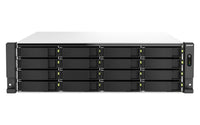QNAP TS-H2287XU-RP NAS Rack (3U) Intel Xeon E E-2378 64 GB DDR4 0 TB QuTS hero Schwarz, Weiß