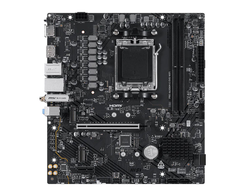 MSI Pro A620AM-G EVO WIFI AMD A620A Sockel AM5 micro ATX