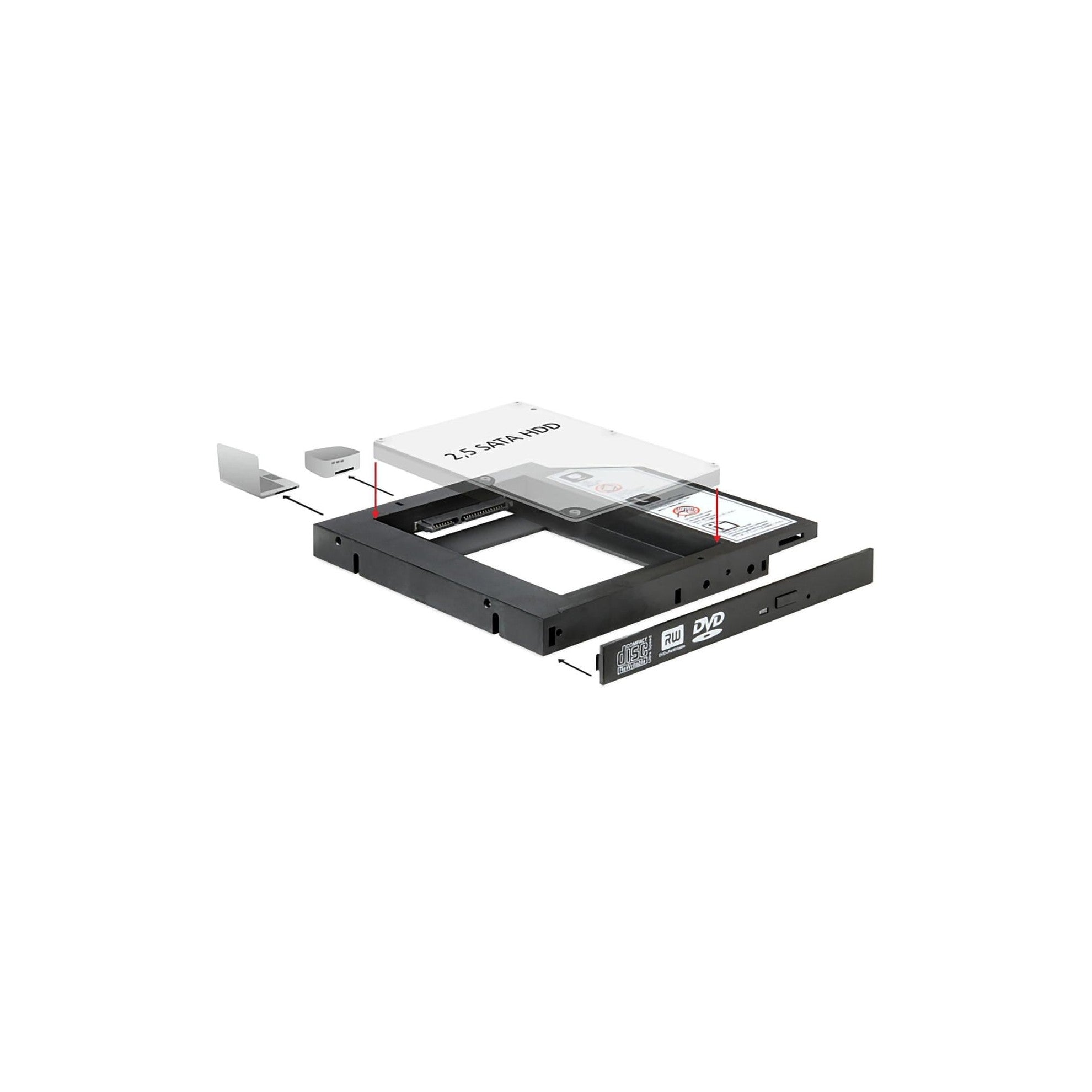 Delock Einbaurahmen für 2.5 SATA SSD