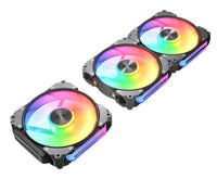 COUGAR Gehäuse Lüfter Apolar 120 ARGB, Reverse Blade, Schwarz (3 in one Package)
