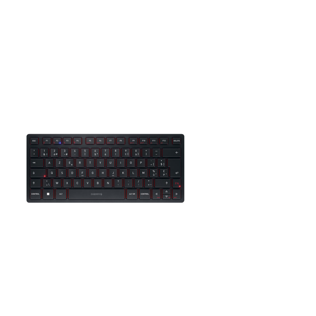 CHERRY KW 9200 MINI Tastatur Universal USB + RF Wireless + Bluetooth AZERTY Belgisch Schwarz