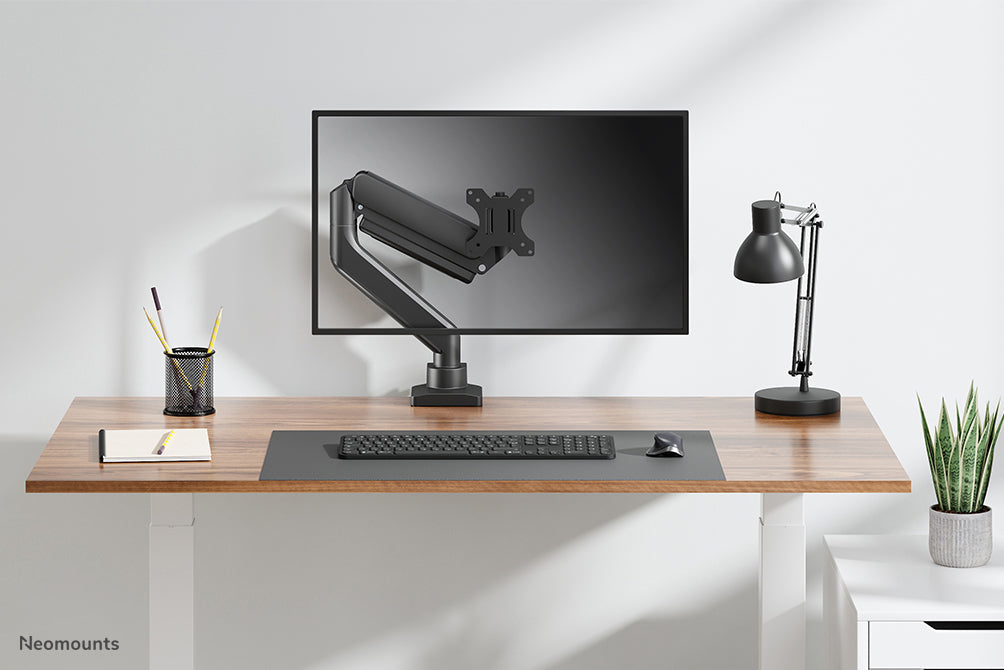 Neomounts DS70-450BL1 Monitorarm 17-42" - Gasfeder - Topfix - 180°-Stopp