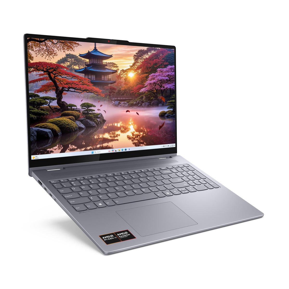 Lenovo IdeaPad 5 2-in-1 16AKP10 Copilot+ PC AMD Ryzen AI 5 340 Hybrid (2-in-1) 40,6 cm (16") Touchscreen WUXGA 16 GB LPDDR5x-SDRAM 1 TB SSD Wi-Fi 7 (802.11be) Windows 11 Home Grau Deutsch