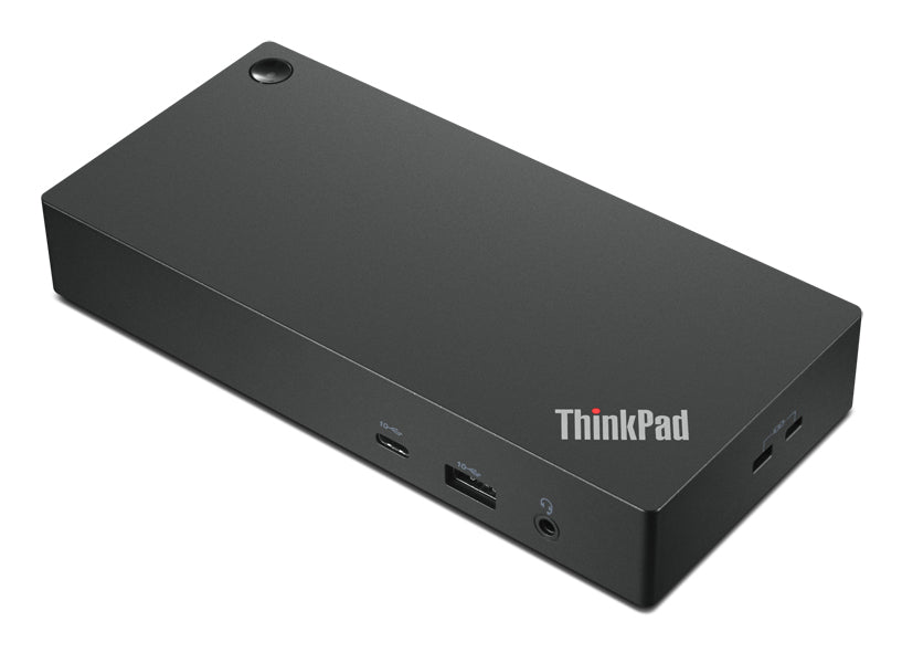 Lenovo 40AY0135US laptop-dockingstation & portreplikator Kabelgebunden USB 3.2 Gen 2 (3.1 Gen 2) Type-C Schwarz