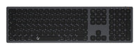 KeySonic KSK-8023BTRF (DE), Full-Size Aluminium Tastatur, Bluetooth® & RF, für Windows® und macOS®, anthrazit/schwarz