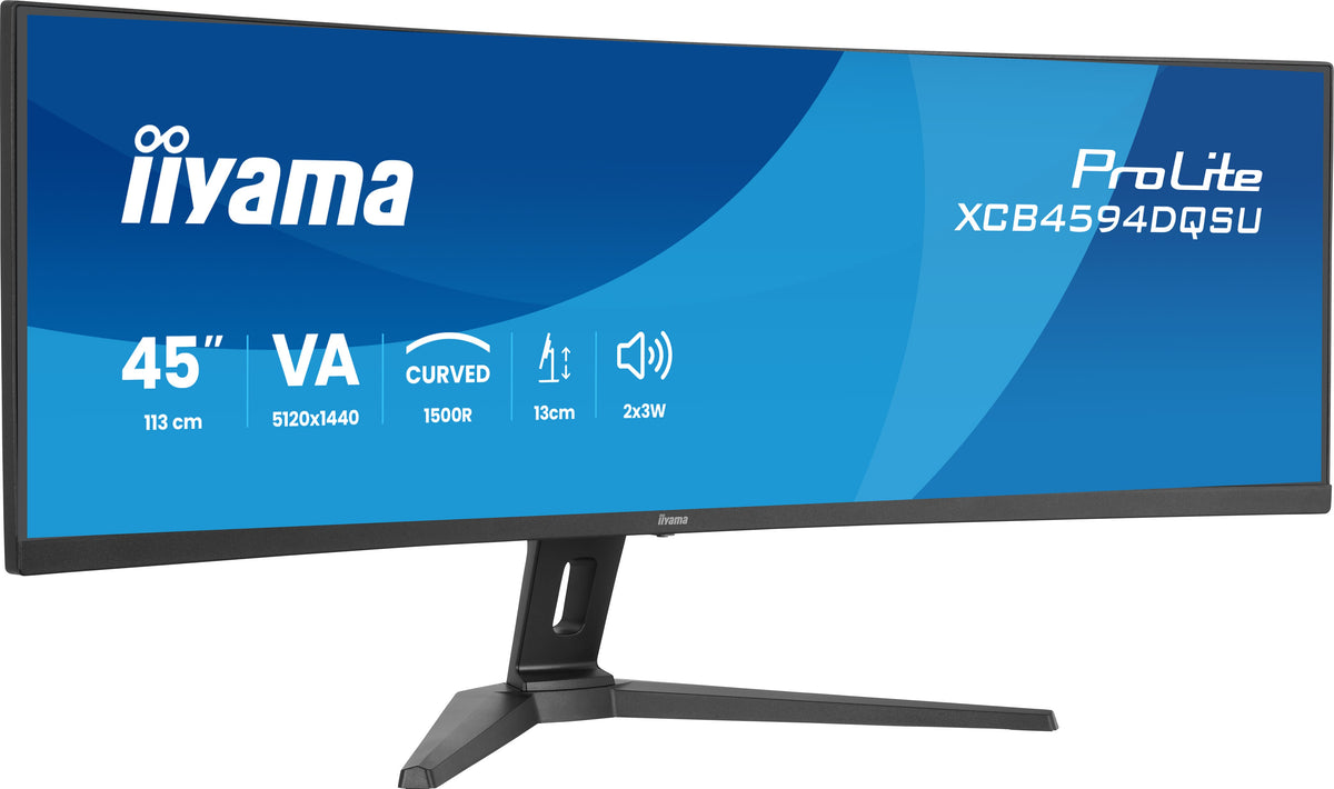 iiyama ProLite XCB4594DQSU-B1 Computerbildschirm 113 cm (44.5") 5120 x 1440 Pixel Dual QHD LED Schwarz