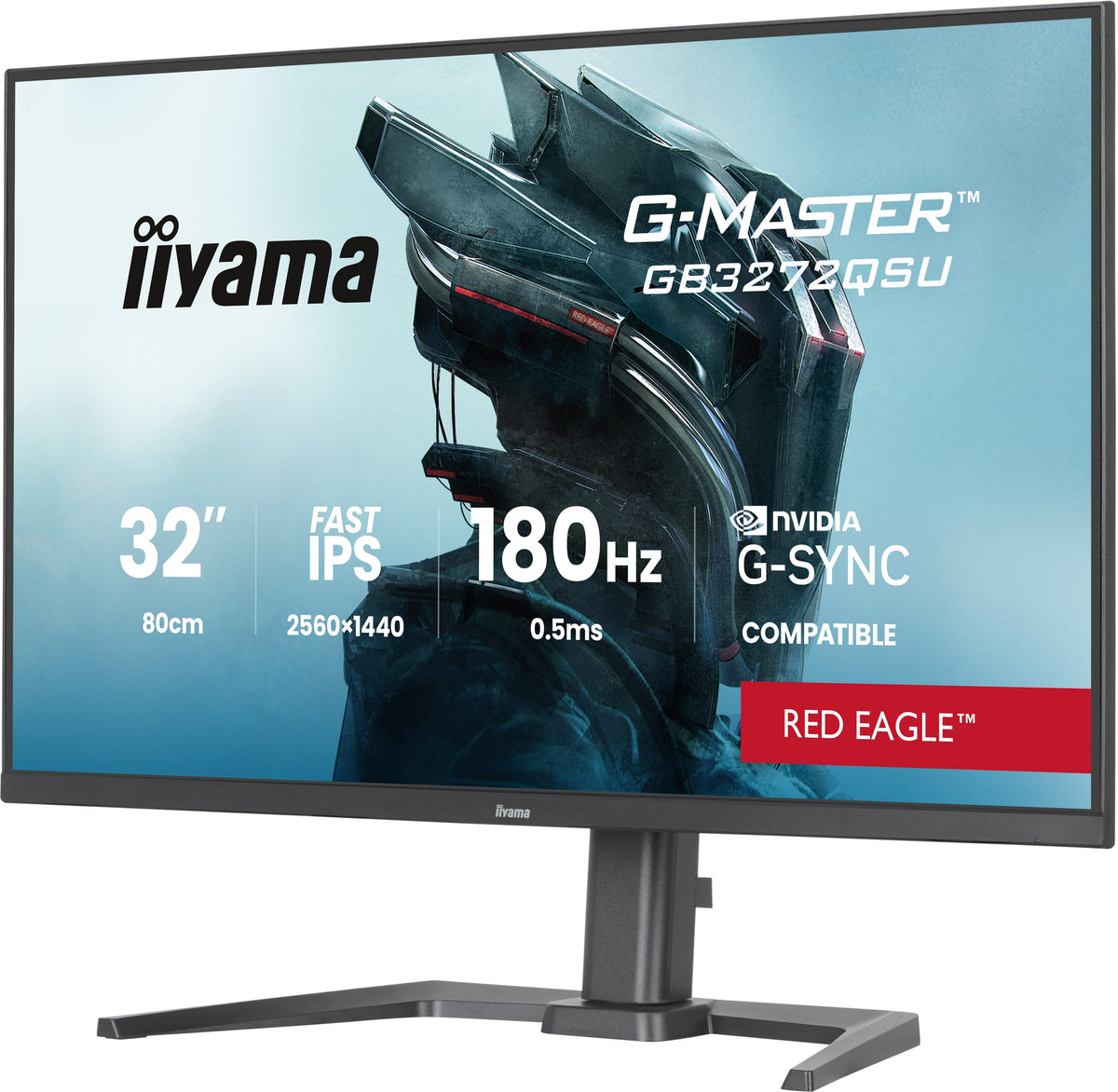 iiyama G-MASTER GB3272QSU-B1 Computerbildschirm 80 cm (31.5") 2560 x 1440 Pixel Quad HD LED Schwarz