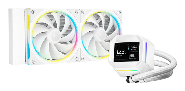 DeepCool LM240 WH Prozessor Flüssigkeitskühlung 12 cm Weiß 1 Stück(e)