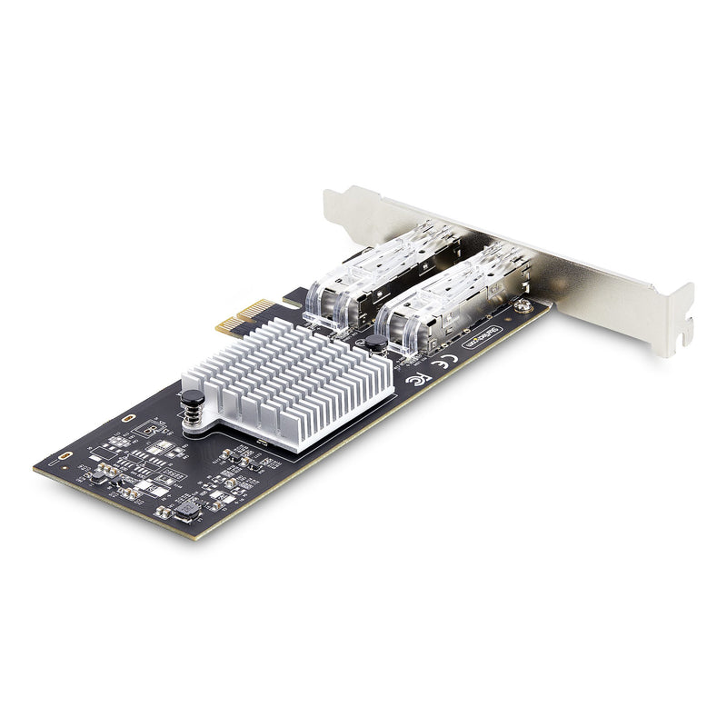 StarTech.com 2-Port GbE SFP Netzwerkkarte, PCIe 2.0 x1, Intel I350-AM2 2x 1GbE, 1000BASE Kupfer/Glasfaser Netzwerkkarte, Gigabit LWL/LAN Karte, Desktop/Server PCIE Netzwerkadapter, Windows und Linux Kompatibel