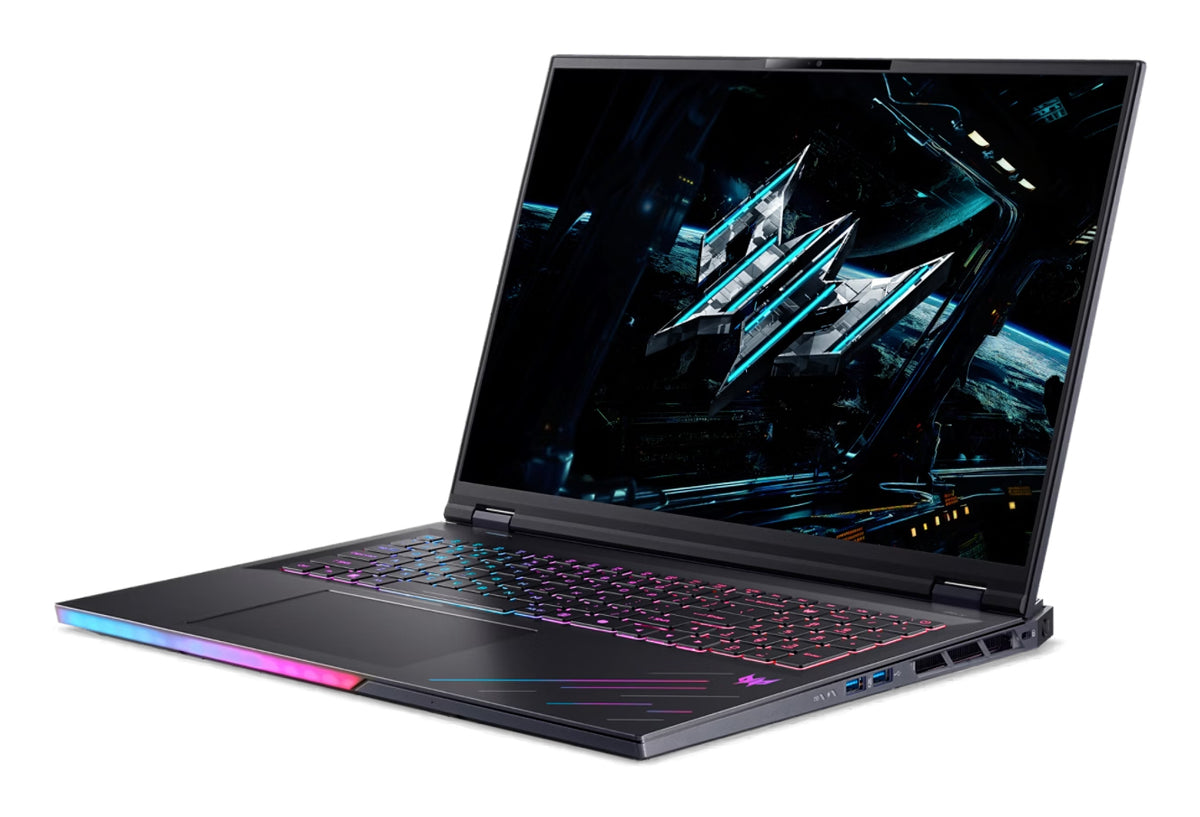 Acer Predator PH18-73-9644 Intel Core Ultra 9 275HX Laptop 45,7 cm (18") WQXGA 128 GB DDR5-SDRAM 4 TB SSD NVIDIA GeForce RTX 5080 Wi-Fi 7 (802.11be) Windows 11 Pro Schwarz