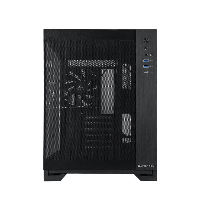 Chieftec mATX Gehäuse GM-30B-M-OP, black Cube Schwarz