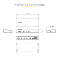 StarTech.com Thunderbolt 4 Docking station, 96W PD, Einzelner 8K/Dual 4K 60Hz Monitor, 3xTB4/USB4 und 4xUSB-A Hub, SD/GbE, Thunderbolt 4/3 und USB4 kompatibel, K-Slot, 0.8m Kabel