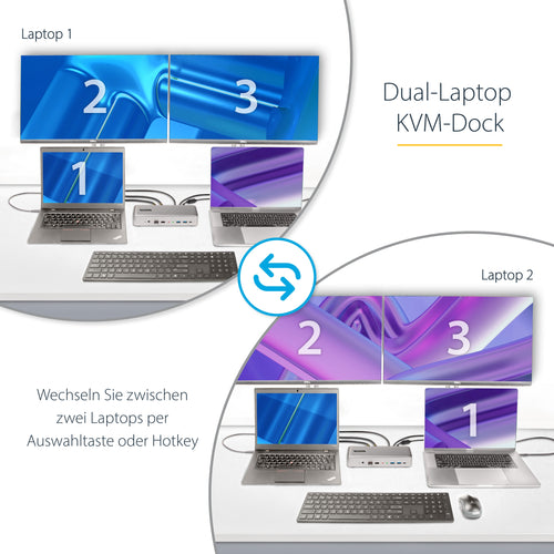 D StarTech 129UE-USBC-KVM-DOCK