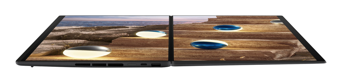 ASUS Zenbook Duo UX8407AA-SN605W Copilot+ PC Intel Core Ultra 9 386H Laptop 35,6 cm (14") Touchscreen 3K 32 GB LPDDR5x-SDRAM 1 TB SSD Wi-Fi 7 (802.11be) Windows 11 Home Grau