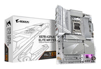 GIGABYTE X870 AORUS ELITE WIFI7 ICE Mainboard - Unterstützt AMD Ryzen 9000 CPUs, 16+2+2 Phasen Digitales VRM, bis zu 8200MHz DDR5 (OC), 3xPCIe 5.0 + 1xPCIe 4.0, Wi-Fi 7, 2.5GbE LAN, USB 4