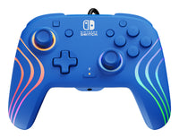 PDP Afterglow Wave Blau USB Gamepad Analog / Digital Nintendo Switch, Nintendo Switch OLED