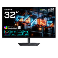 GIGABYTE MO32U24 32” OLED 4K UHD Gaming-Monitor - 3840 x 2160, 240Hz, 0.03ms, 300 cd/m², G-Sync Kompatibel, FreeSync Premium Pro, Display HDR True Black 500, HDMI 2.1, DisplayPort 1.4