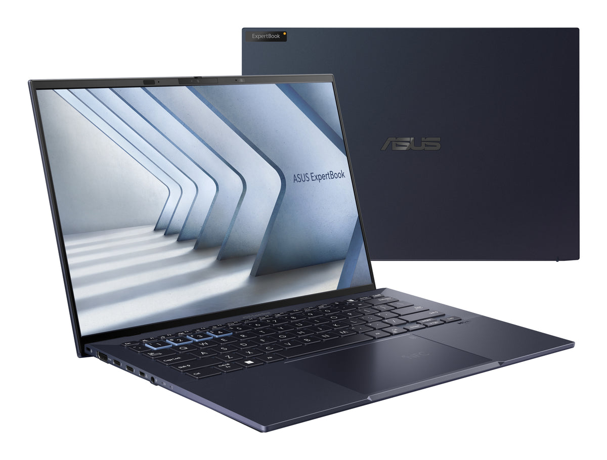 ASUS ExpertBook B9 OLED B9403CVAR-PP1735X Intel Core 7 150U Laptop 35,6 cm (14") WQXGA+ 16 GB LPDDR5x-SDRAM 512 GB SSD Wi-Fi 6E (802.11ax) Windows 11 Pro Deutsch Schwarz