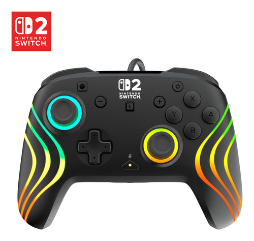 Turtle Beach Afterglow Wave Schwarz Kabelgebundener RGB-Gaming-Controller Offiziell lizenziert für Nintendo Switch 2