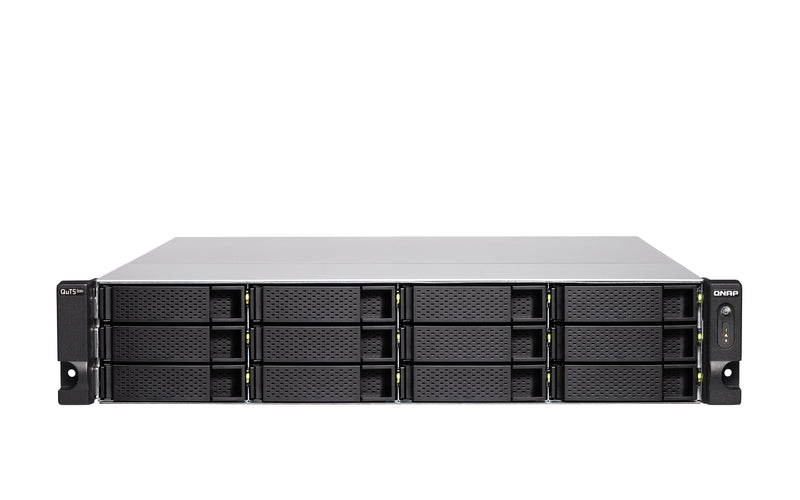 QNAP TS-H1886XU-RP-R2 NAS Rack (3U) Intel® Xeon® D D-1622 32 GB DDR4 0 TB QuTS hero Schwarz, Grau