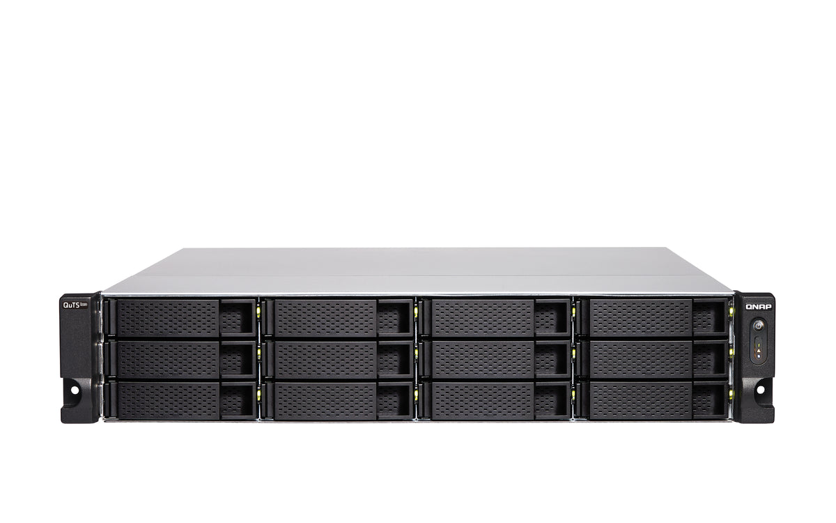 QNAP TS-H1886XU-RP-R2 NAS Rack (3U) Intel® Xeon® D D-1622 16 GB DDR4 0 TB QuTS hero Schwarz, Grau