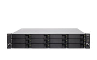 QNAP TS-H1886XU-RP-R2 NAS Rack (3U) Intel® Xeon® D D-1622 16 GB DDR4 0 TB QuTS hero Schwarz, Grau