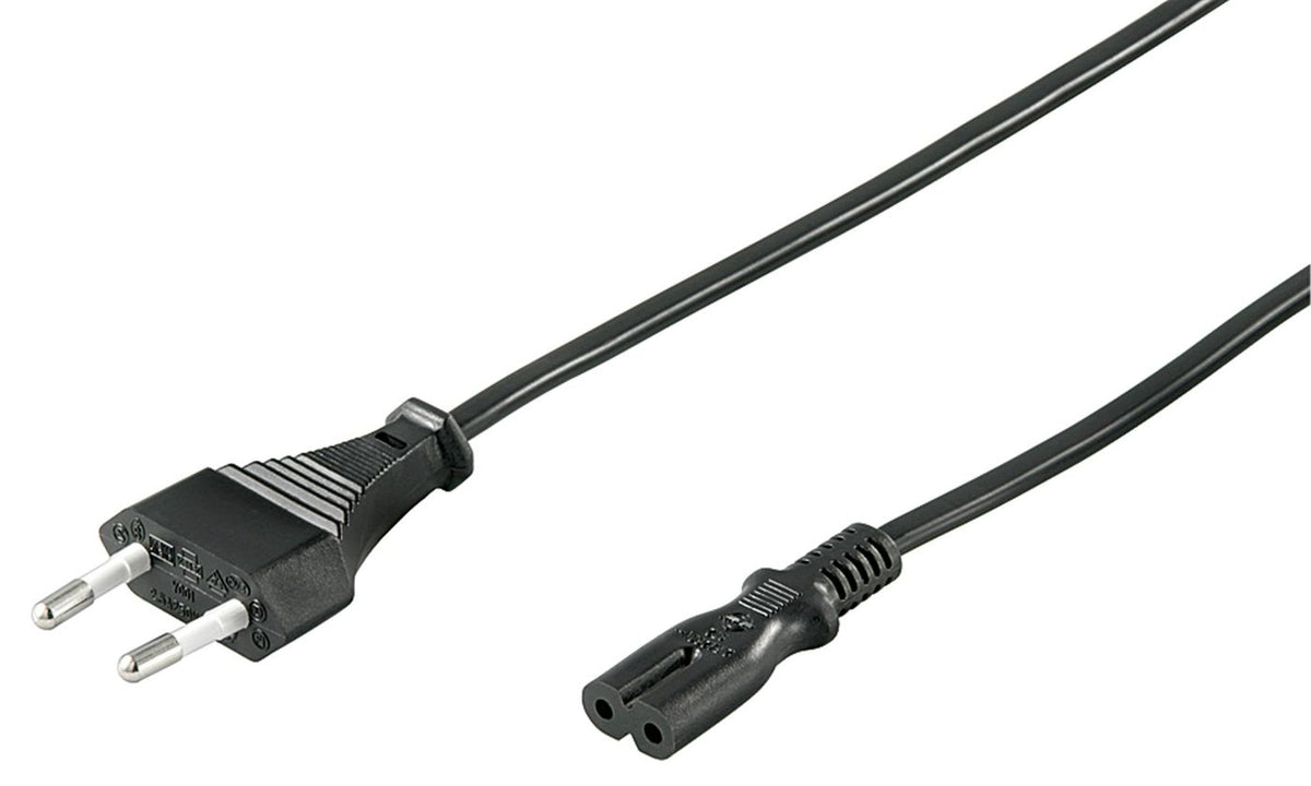 Microconnect PE030710 Stromkabel Schwarz 1 m Netzstecker Typ C C7-Koppler