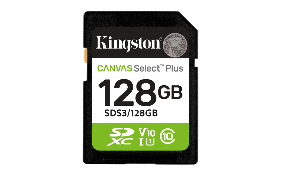 Kingston Technology 128 Go SDXC Canvas Select Plus Gén3 150 Mo/s C10 UHS-I U1 V10