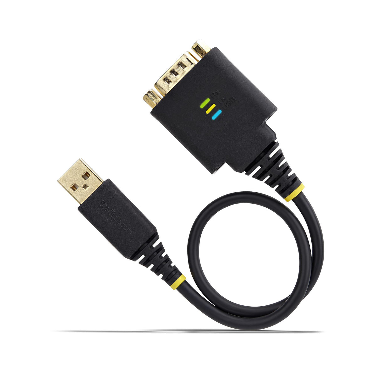 StarTech.com 30cm USB Seriell Adapterkabel, USB-A auf DB9 RS232, FTDI, COM Retention, LED, wechselbare DB9 Schrauben und Muttern, ESD-Schutz, Windows, macOS und Linux
