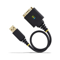 StarTech.com 30cm USB Seriell Adapterkabel, USB-A auf DB9 RS232, FTDI, COM Retention, LED, wechselbare DB9 Schrauben und Muttern, ESD-Schutz, Windows, macOS und Linux