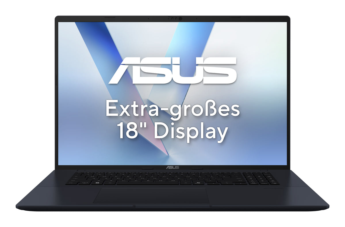 ASUS Vivobook 18 M1807GA-S8068W Copilot+ PC AMD Ryzen AI 7 445 Laptop 45,7 cm (18") WUXGA 16 GB DDR5-SDRAM 1 TB SSD Wi-Fi 6 (802.11ax) Windows 11 Home Deutsch Blau