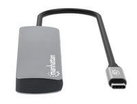 Manhattan 190459 laptop-dockingstation & portreplikator Kabelgebunden USB 3.2 Gen 1 (3.1 Gen 1) Type-C Grau