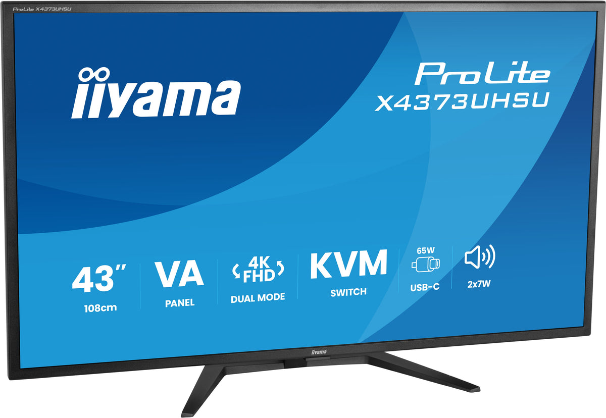 iiyama ProLite X4373UHSU-B2 Computerbildschirm 108 cm (42.5") 3840 x 2160 Pixel 4K Ultra HD LED Schwarz