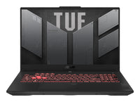 ASUS TUF Gaming A17 TUF707NUQ-DICHX146W AMD Ryzen™ 7 170 Laptop 43,9 cm (17.3") Full HD 16 GB DDR5-SDRAM 512 GB SSD NVIDIA GeForce RTX 4050 Wi-Fi 6 (802.11ax) Windows 11 Home Schwarz, Grau