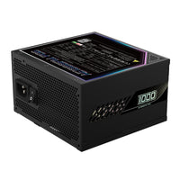 GIGABYTE AORUS ELITE P1000W ICE Netzteil - PCIe 5.0, 80 PLUS Platinum, Vollmodulares Design, 120mm Lüfter, ATX 3.0-kompatibel, EU-Stecker
