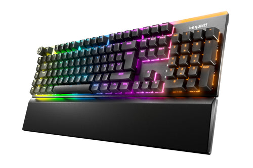 be quiet! Light Mount Silent Linear DE ISO Tastatur Gaming USB QWERTZ Deutsch Schwarz