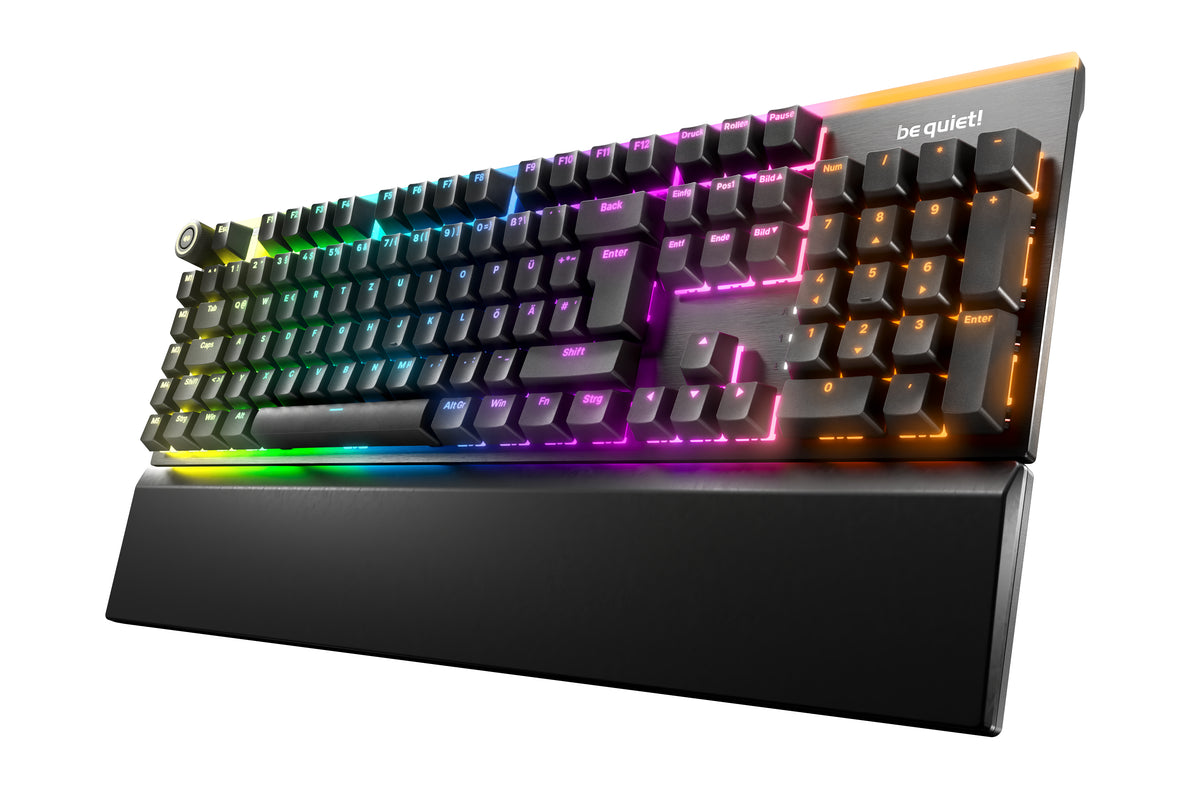 be quiet! Light Mount Silent Tactile DE ISO Tastatur Gaming USB QWERTZ Deutsch Schwarz