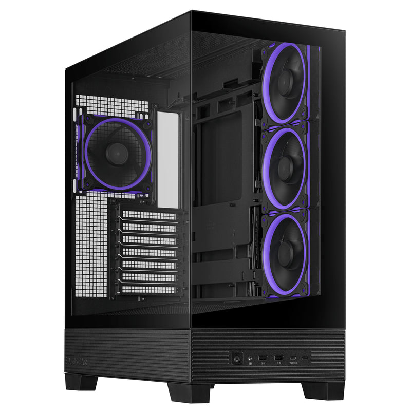 ASUS A31 Plus TG ARGB BLACK Midi Tower Schwarz