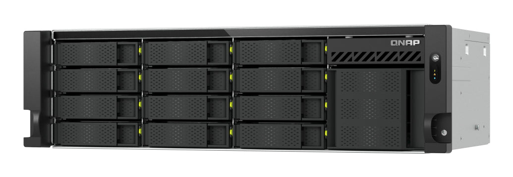 QNAP TS-H1655XEU-RP Speicherserver Rack (3U) Intel Atom® C5125 8 GB DDR4 0 TB QuTS hero Schwarz, Grau