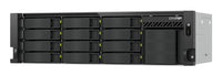 QNAP TS-H1655XEU-RP Speicherserver Rack (3U) Intel Atom® C5125 8 GB DDR4 0 TB QuTS hero Schwarz, Grau