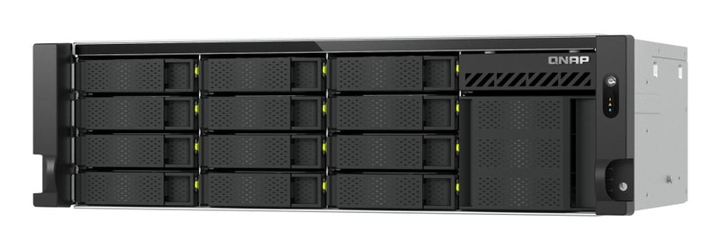QNAP TS-H1655XEU-RP Speicherserver Rack (3U) Intel Atom® C5125 8 GB DDR4 0 TB QuTS hero Schwarz, Grau