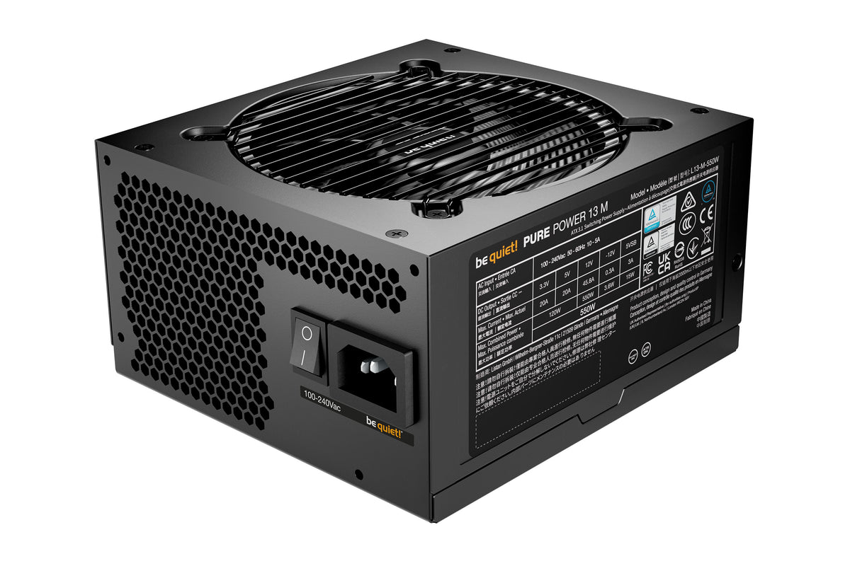 be quiet! Pure Power 13 M | 550W Netzteil 20+4 pin ATX ATX Schwarz
