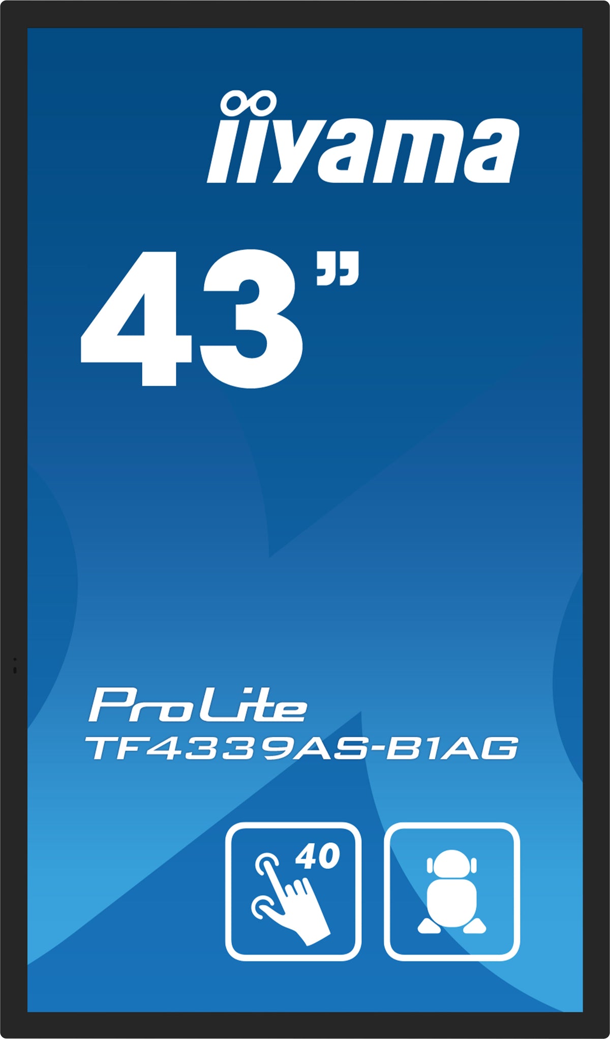 iiyama TF4339AS-B1AG Computerbildschirm 108 cm (42.5") 3840 x 2160 Pixel 4K Ultra HD LED Touchscreen Schwarz