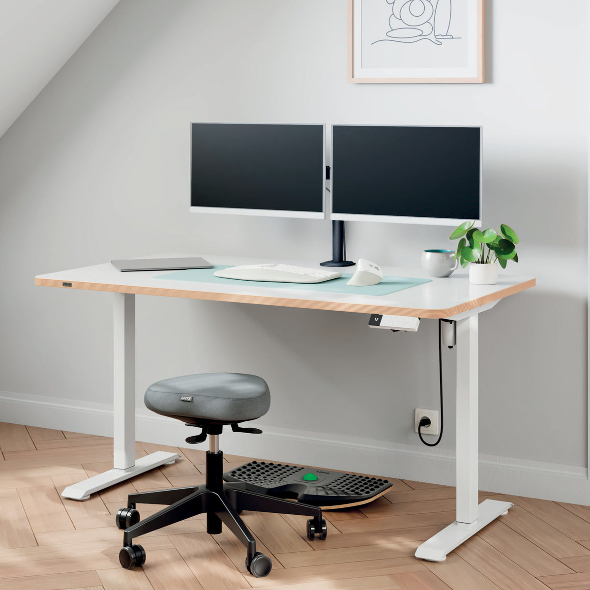 Leitz 61640095 Flachbildschirm-Tischhalterung 81,3 cm (32") Tisch/Bank Schwarz
