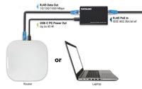 Intellinet 561693 Netzwerksplitter Power over Ethernet (PoE) Schwarz