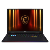 MSI Raider 18 HX AI A2XWIG-270FR Intel Core Ultra 9 285HX Laptop 45,7 cm (18") UHD+ 64 GB DDR5-SDRAM 4 TB SSD NVIDIA GeForce RTX 5080 Wi-Fi 7 (802.11be) Windows 11 Pro Schwarz AZERTY Französisch